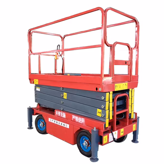 20m Self-Propelled Mechanical Electric Mobile Scissor Car Lift Parking Precio En Pesos