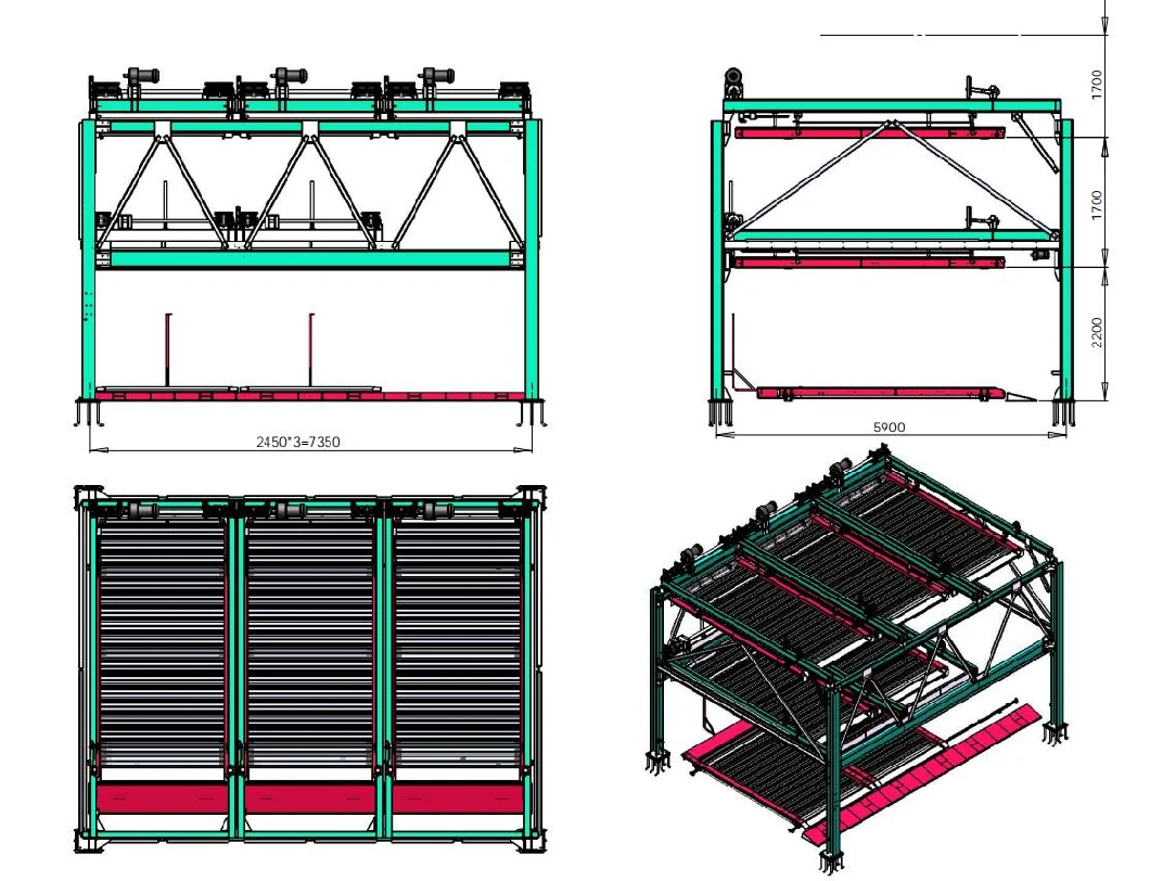 Multi Level Slide and Lift Semi Automated Puzzle Parking System