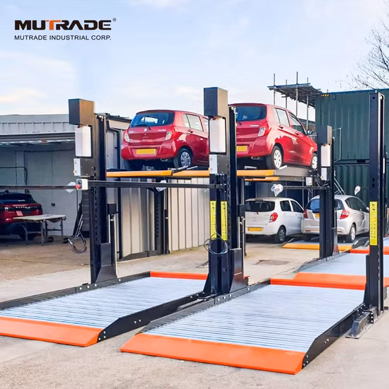 TUV Approved Customizable Hydraulic 2 Post 2 Level Car Parking Lift