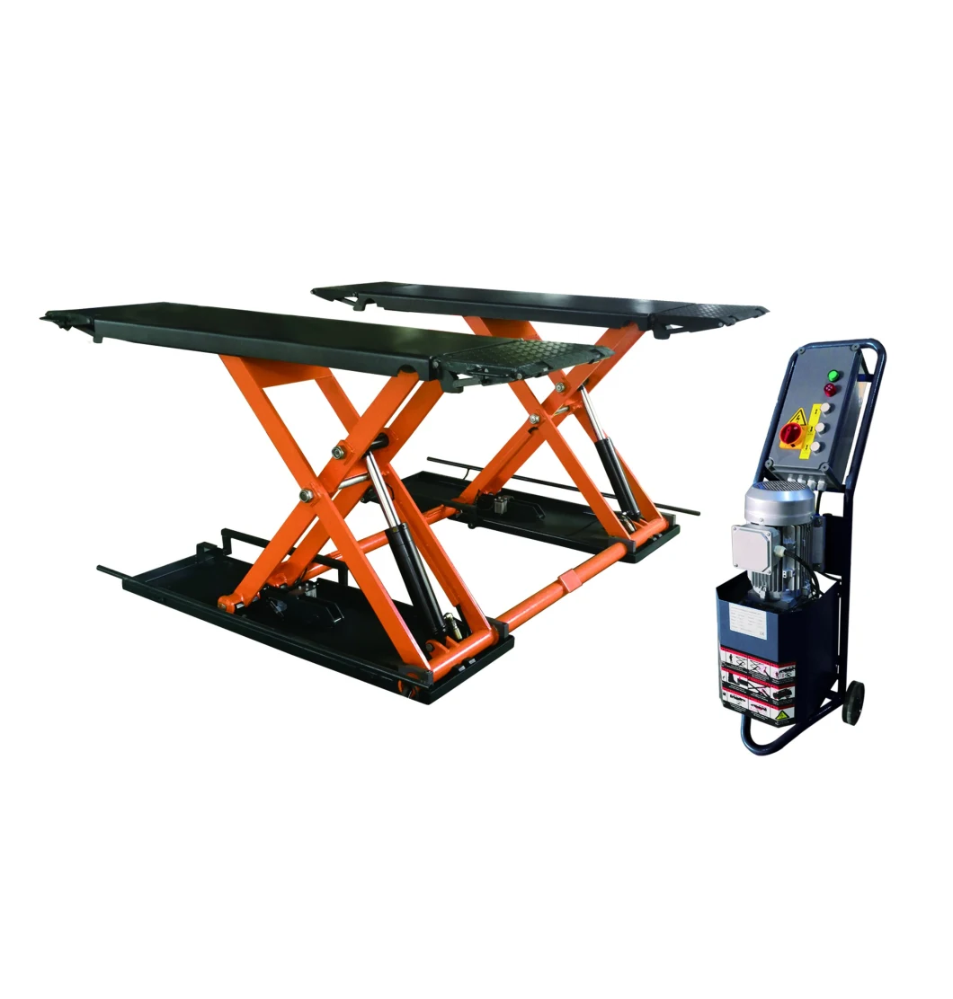 3500kg MID Rise Scissor Auto Lift Hydraulic Electric Car Scissor Car Lift Portable Scissor Lift