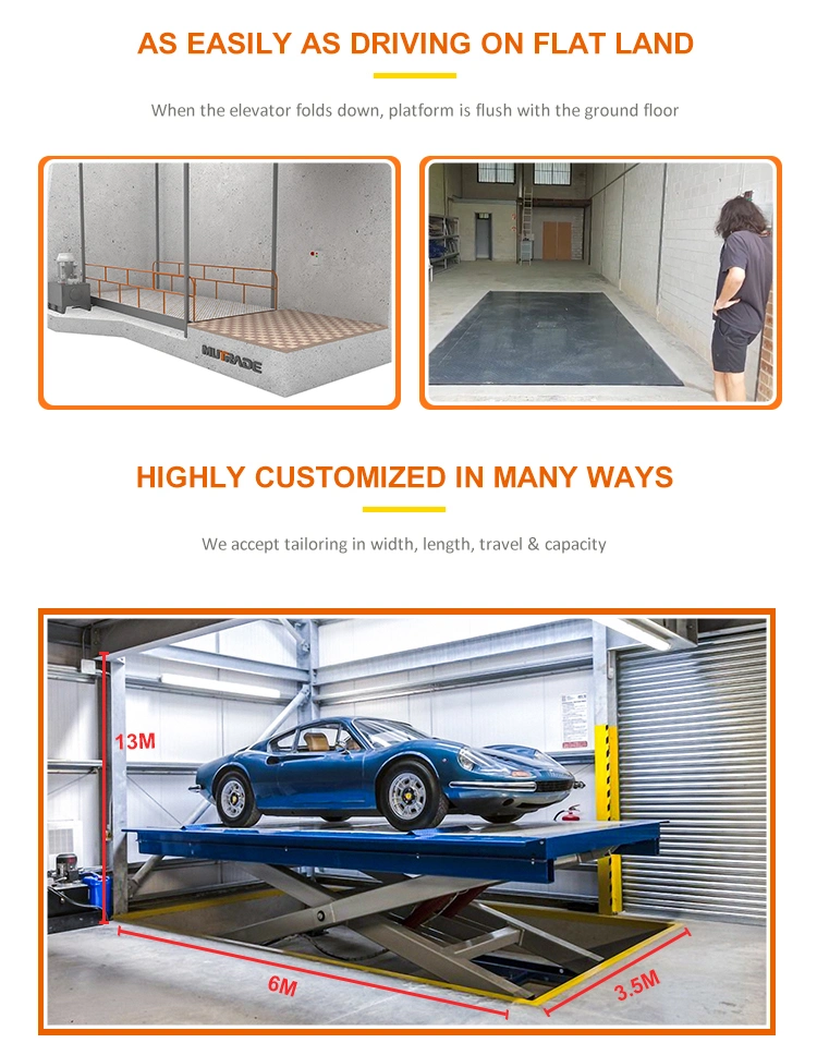 Hydraulic Auto Scissor Type Car Parking Lift