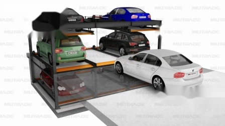 Sistema de estacionamento de 2 a 3 andares com motor drive pit quatro postes