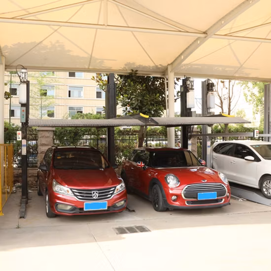 Elevador de estacionamento de carro hidráulico empilhador duplo com certificação CE