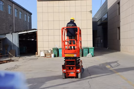 Plataforma Elevatória de Trabalho Autopropelida Alimentada por Bateria 6 M 8 M