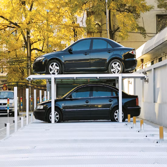 Equipamento empilhador triplo para garagem Elevador de estacionamento motorizado de 3 níveis